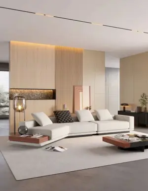 Dream sofa with modern design and hip fabric