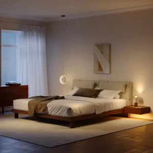 ⁦Fillmore Modern Bed Natural Wood⁩ - الصورة ⁦3⁩