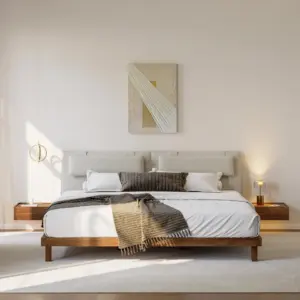 ⁦Fillmore Modern Bed Natural Wood⁩ - الصورة ⁦5⁩