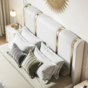 ⁦Black and Gold Lux ​​King Bed⁩ - الصورة ⁦15⁩