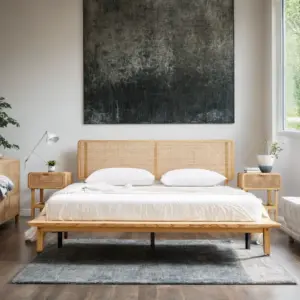 ⁦Nara rattan bed⁩ - الصورة ⁦3⁩