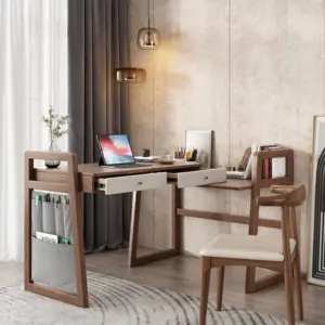 ⁦Severa natural wood desk⁩ - الصورة ⁦4⁩