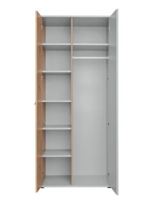 ⁦Sento Youth Wardrobe with Two Doors, Made of Natural Wood⁩ - الصورة ⁦5⁩