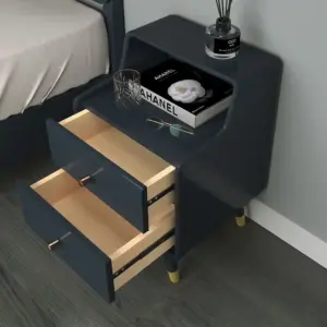 ⁦Modern 2 Drawer Bedroom Table⁩ - الصورة ⁦8⁩