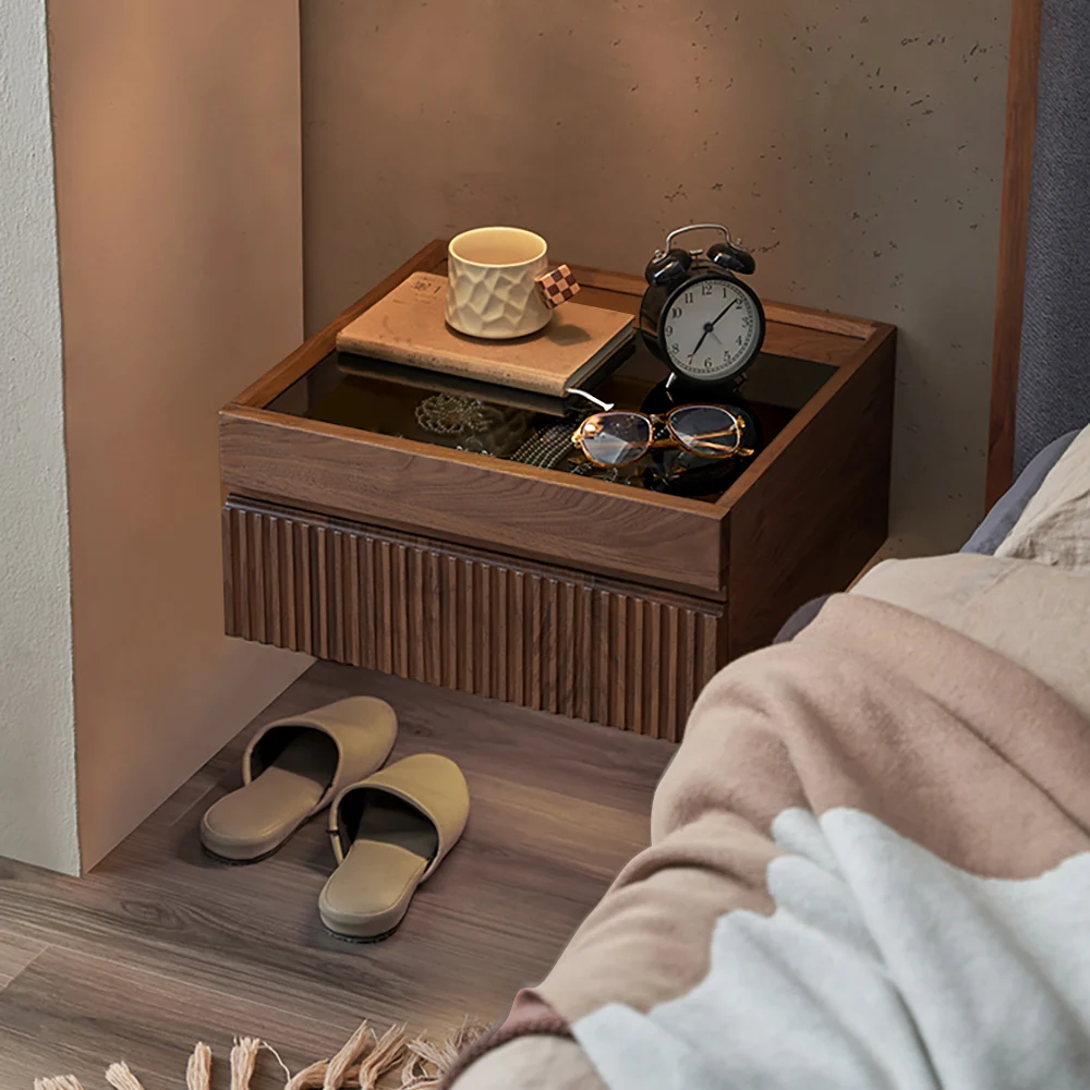 جرانيل طاولة غرفة نوم خشب طبيعي - الصورة 3