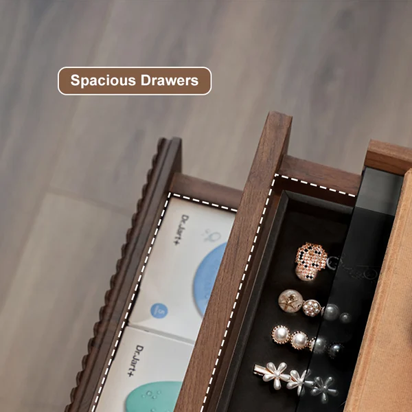 جرانيل طاولة غرفة نوم خشب طبيعي - الصورة 9