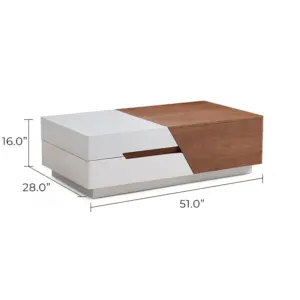 ⁦Reiki table set, TV unit and coffee table made of natural wood⁩ - الصورة ⁦11⁩