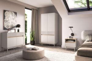 Siron bedroom set made of natural wood