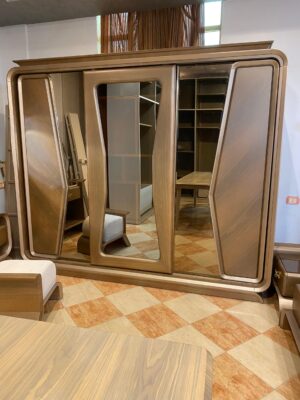 Bronze bedroom, modern beech wood bedroom