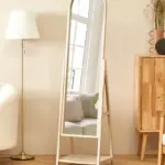 Ferretti Natural Wood Floor Mirror