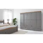 Vinca natural wood wardrobe