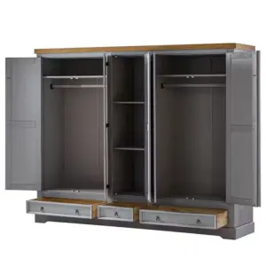 ⁦Vinca natural wood wardrobe⁩ - الصورة ⁦4⁩