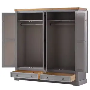 ⁦Vinca natural wood wardrobe⁩ - الصورة ⁦8⁩