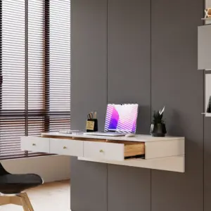 ⁦Krasmo natural wood desk⁩ - الصورة ⁦4⁩