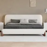 Craven modern natural wood bed