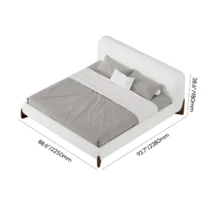 ⁦Craven modern natural wood bed⁩ - الصورة ⁦13⁩