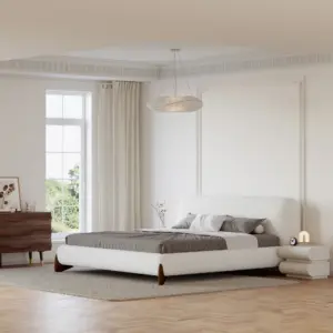 ⁦Craven modern natural wood bed⁩ - الصورة ⁦15⁩