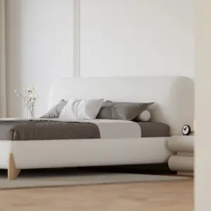 ⁦Craven modern natural wood bed⁩ - الصورة ⁦10⁩