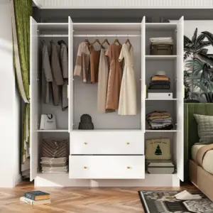 ⁦kalami Natural wood wardrobe with mirror⁩ - الصورة ⁦5⁩