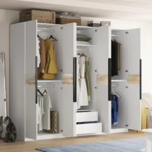 ⁦Kidlo natural wood wardrobe⁩ - الصورة ⁦4⁩