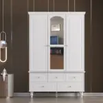 Lacar natural wood wardrobe