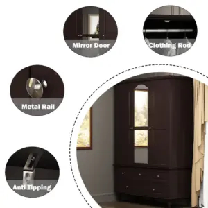 ⁦Lacar natural wood wardrobe⁩ - الصورة ⁦16⁩