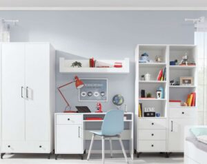 ⁦Marvion Modern Study Desk, Natural Wood⁩ - الصورة ⁦4⁩