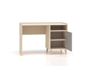 ⁦Grivo natural wood study desk with storage space⁩ - الصورة ⁦5⁩