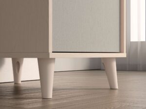 ⁦Grivo natural wood study desk with storage space⁩ - الصورة ⁦7⁩