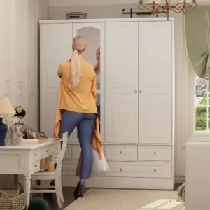 ⁦Mexico wardrobe with front mirror⁩ - الصورة ⁦10⁩