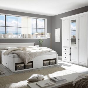 موبى طقم غرفة نوم كلاسيك بتصميم عملي خشب طبيعي