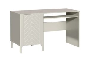 ⁦Noir Modern Office Desk in Natural Wood with an Elegant Design⁩ - الصورة ⁦7⁩