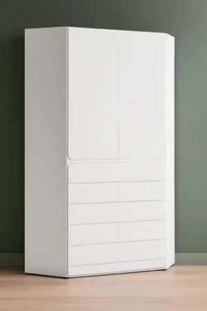 ⁦Nova corner wardrobe for young people made of natural wood⁩ - الصورة ⁦3⁩