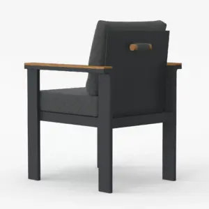 ⁦Urban 7-Piece Outdoor Dining Set, Natural Wood⁩ - الصورة ⁦5⁩