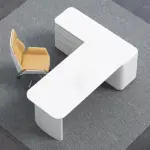 Genesk natural wood desk