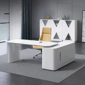 ⁦Genesk natural wood desk⁩ - الصورة ⁦4⁩