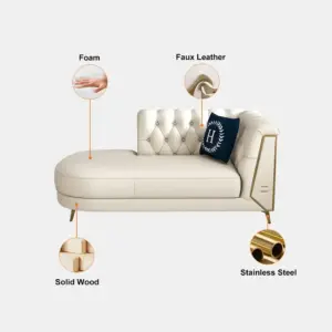 ⁦Versailles Elegant Living Room Set Consisting of Two Sofas and a Chair with Gold Touches⁩ - الصورة ⁦10⁩